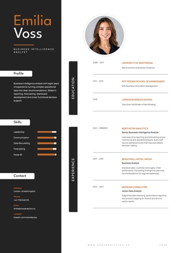 Emilia Voss — Business Intelligence Analyst