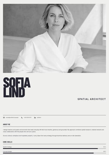 Sofia Lind — Resume