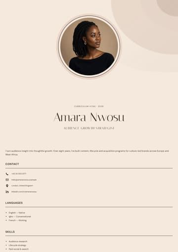 Amara Nwosu — Resume