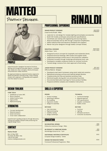 Matteo Rinaldi — Industrial Product Designer