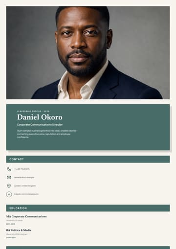Daniel Okoro — Corporate Communications