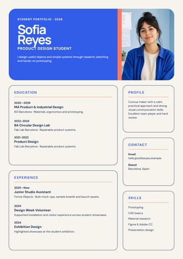 Sofia Reyes — Product Design Student