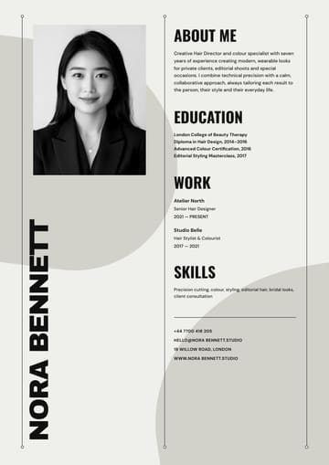 Nora Bennett — Hair Designer