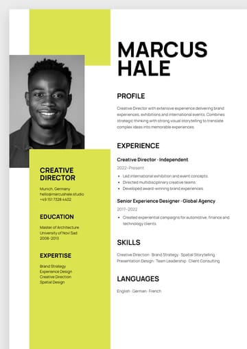 Marcus Hale — Creative Director