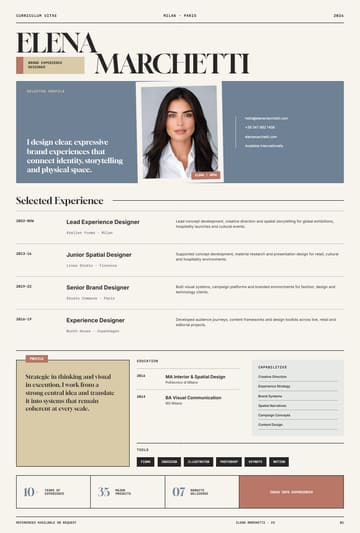Elena Marchetti — Brand Experience Designer