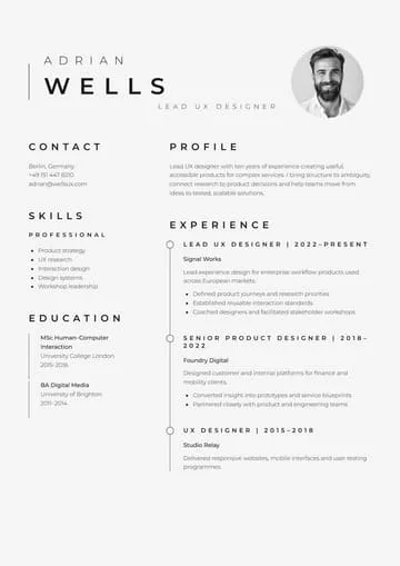 Adrian Wells CV