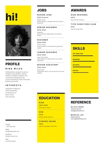 Nina Miles CV