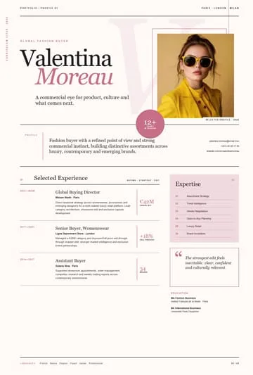 Valentina Moreau — Global Fashion Buyer